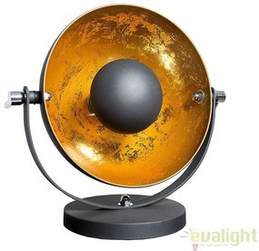 Lampa design retro diametru 40cm Studio negru/ auriu A-37140 VC