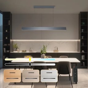 Lustră LED dimabilă pe cablu Brilagi SLIMLINE LED/40W/230V 3000-6000K antracit + telecomandă