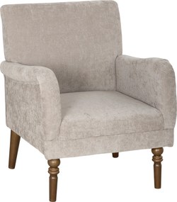 HOMCOM Fotoliu de salon, 1 loc cu spătar înalt, cotiere, șezut lat, picioare din lemn de hevea, material cu aspect de in, gri | Aosom Romania