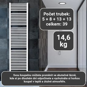 AQUAMARIN Radiator de baie vertical , 1800 x 600 mm