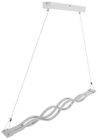 Lustra suspendata LED dimabila cu telecomanda design modern PILLA crom 67109-30 GL
