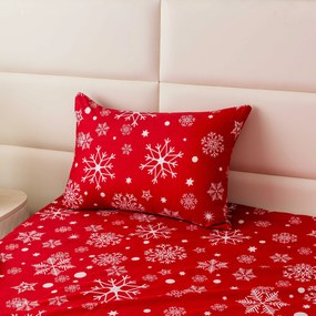 Husa de perna decorativa SNOWFALL 50x70 cm, rosie