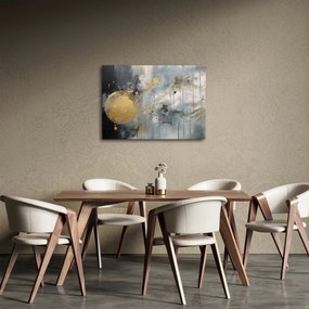 Tablou - Abstracție cu minge de aur (70x50 cm)