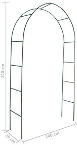 Pergola arcuita pentru gradina, 2 buc