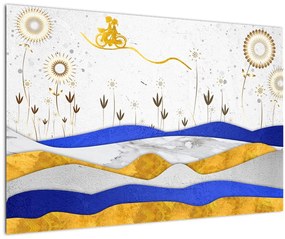 Tablou - Munții aurii (90x60 cm)