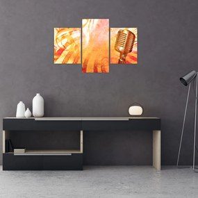 Tablou - Microfon retro (90x60 cm)