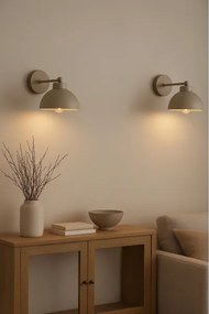 Brilagi - Lampă de perete MOON 1xE27/60W/230V bej/auriu