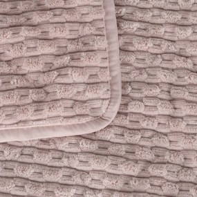 Cuvertură roz matlasată 180x260 cm – Ixia