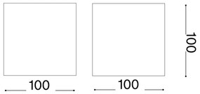 Aplică LED de exterior Ideal Lux ATOM LED/12W/230V IP54 alb