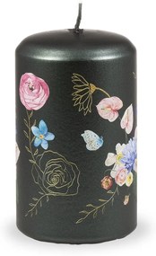 Lumânare Unipar Flower Paradise, durată ardere 40 h, verde închis