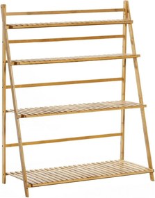 Etajera NEPEL TYP 2, stejar natural, bambus, 70x47x122 cm
