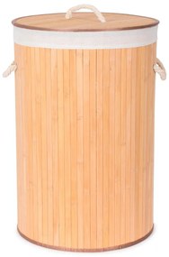 Coș rotund din bambus pentru rufe Compactor Round