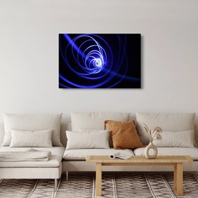 Tablou cu spirale albastre (90x60 cm)