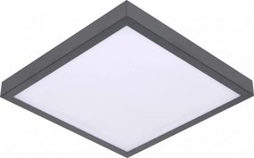 Plafonieră LED VITALI cu senzor, 24W/230V, 4000K, 33x33 cm, antracit