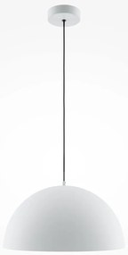 Lustra/Pendul metalic Basic D-35cm alb