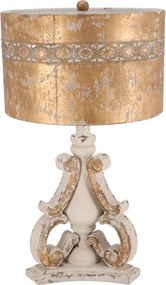 Lampa Shabby Chic Oro rasina si metal H 67 cm