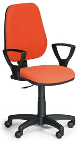 Scaun de lucru Comfort KP cu cotiere, portocaliu