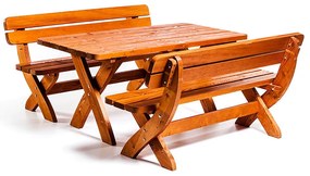 Set mobilier gradina Wien, 160 cm, cires, 6 pers.