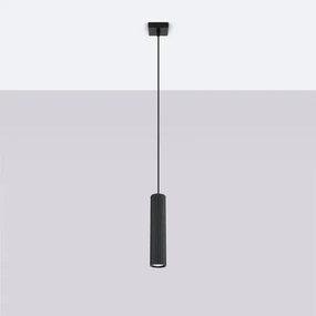 Lustră pe cablu Sollux SL.1573 KARBON 1xGU10/10W/230V negru