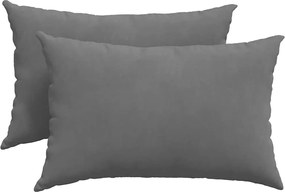 vidaXL Perne pentru canapea 2 pcs Gri închis 60 x 40 cm țesătură