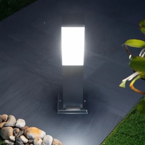 Brilagi - Lampă de exterior NOVA 1xE27/15W/230V 40 cm IP44 crom mat