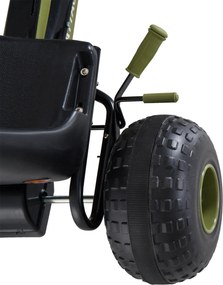 Homcom Go-Kart per Bambini a Pedali, Verde e Nero