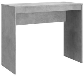 800382 vidaXL Birou, gri beton, 90x40x72 cm, lemn prelucrat