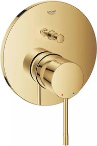 Baterie cada - dus incastrata Grohe Essence auriu lucios Cool Sunrise fara corp ingropat