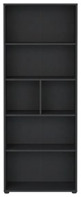 Bibliotecă gri antracit 80x205 cm Sign – Tvilum