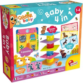 JOC DE LOGICA 4 IN 1 - ANIMALUTE JUCAUSE - LISCIANI (L79872)
