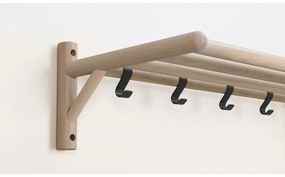 Cuier de perete în culoare naturală din lemn masiv de stejar Milford - Rowico