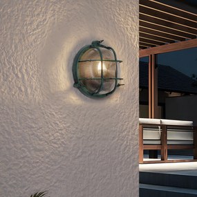 Lampă de perete de exterior verde rotundă IP44 - Noutica