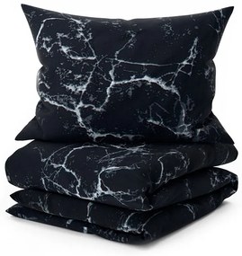 Lenjerie de pat din microfibra TEMPESTA negru Dimensiune lenjerie de pat: 70 x 90 cm | 140 x 220 cm