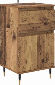 vidaXL Bufet Lemn Vechi 40 x 35 x 70 cm Lemn Ingineresc și Fier