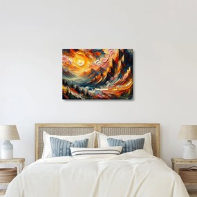 Tablou - Munte acoperit de soare (70x50 cm)