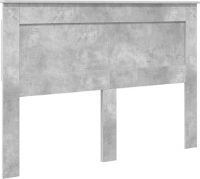 vidaXL Tăblie cap cu headboard Gri din beton 150 cm Lemn compozit