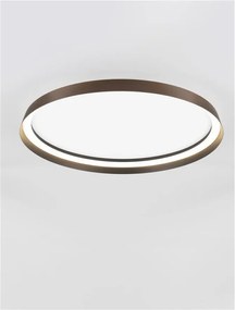Plafoniera LED design modern circular ORMI coffee D-60cm