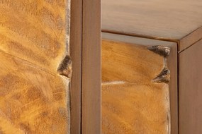 Comoda cu aplicatie exotica pe fronturi SNAKE 120cm natur