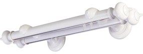 Galerie lemn perdea Stella double 35mm cu aluminiu