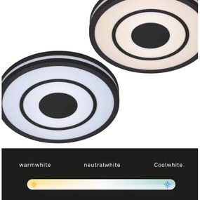 Plafonieră LED dimabilă RIPPLE LED/24W/230V 3000-6500K Briloner + telecomandă