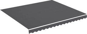 vidaXL Pânză de rezervă copertină, antracit, 4x3,5 m
