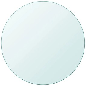 Blat masa din sticla securizata rotund 800 mm 1, Transparent, O 80 cm