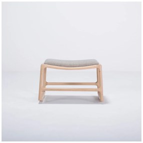 Scaun/taburet cu structură din lemn de stejar Gazzda Dedo, gri