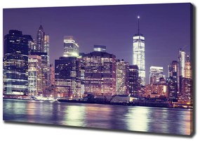 Tablou pe pânză New york, pe timp de noapte