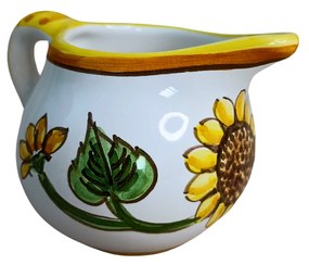 Set ceramică servit ceai/cafea model Floarea Soarelui