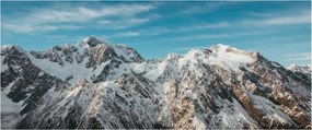 Tablou cu vârfuri înzăpeziți, Fiordland (120x50 cm)