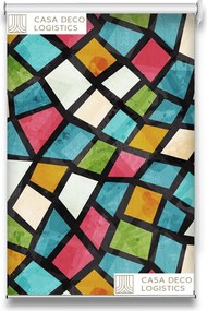 Roletă textilă Urban 4017 cu model geometric colorat