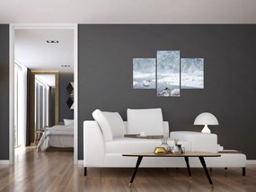 Tablou cu lebăde (90x60 cm)