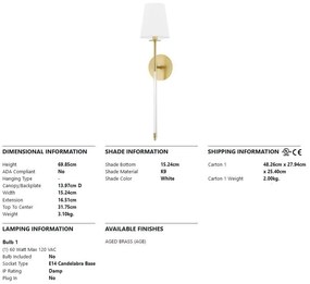 Aplica de perete design clasic NIAGARA