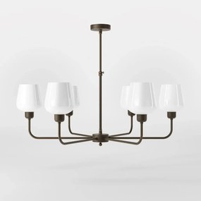 Candelabru design italian din alama si sticla Talis